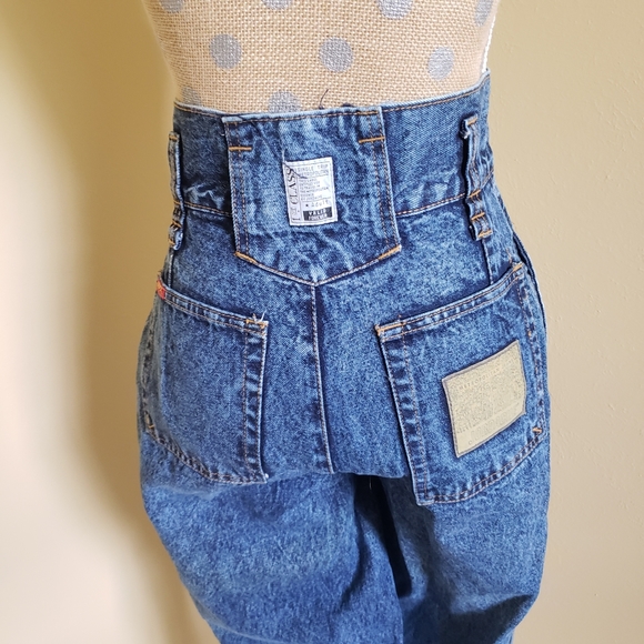 Vintage Jordache 24" waist high rise pleated jeans - Picture 7 of 16